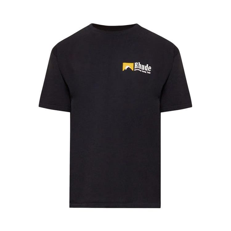 Rhude International Racing Logo T-Shirt Vintage Black