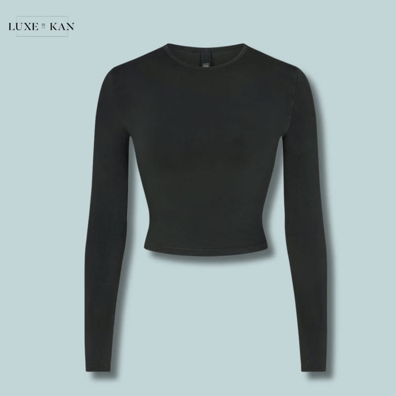 SKIMS New Vintage cropped stretch-cotton T-shirt