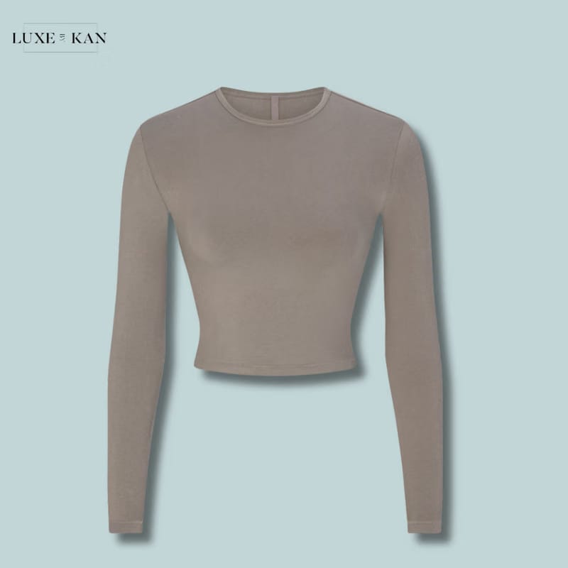 SKIMS New Vintage cropped stretch-cotton T-shirt