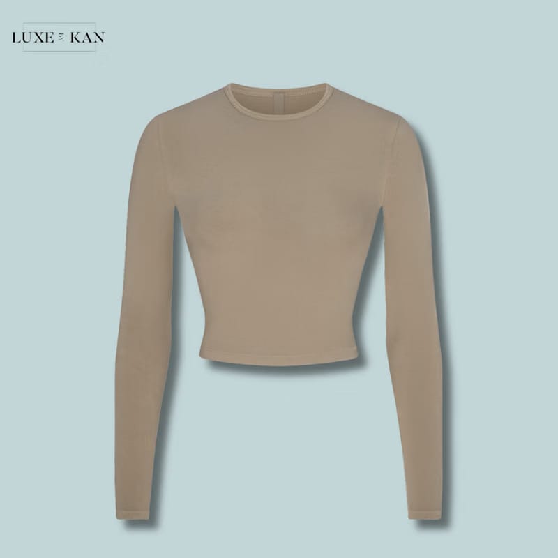 SKIMS New Vintage cropped stretch-cotton T-shirt