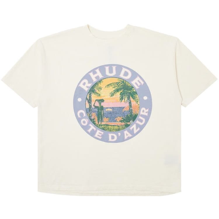 Rhude Lago T-Shirt Vintage White
