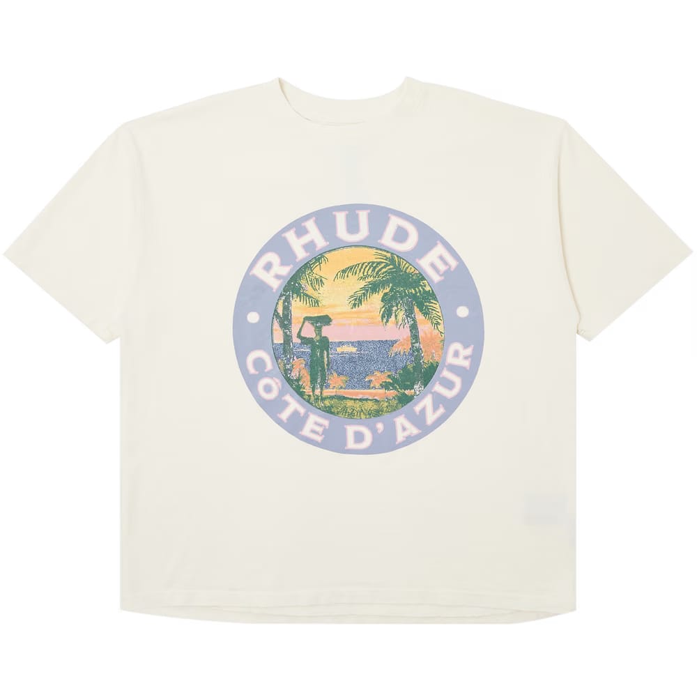 Rhude Lago T-Shirt Vintage White