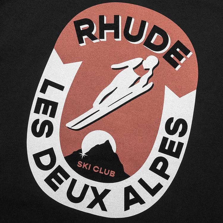 Rhude Les Deux Alpes T-Shirt Vintage Black