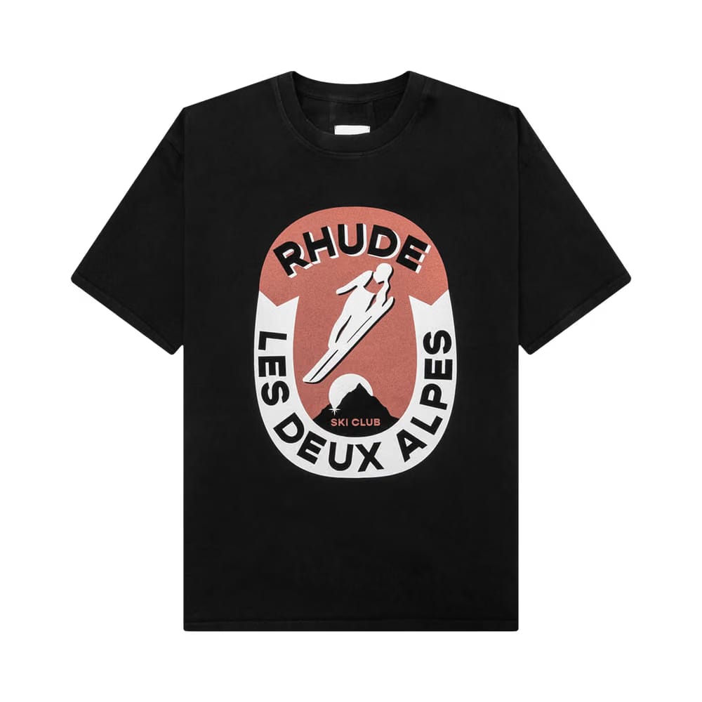 Rhude Les Deux Alpes T-Shirt Vintage Black
