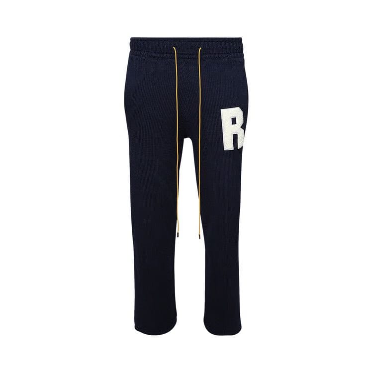 Rhude Lightning Knit Pant Navy/White