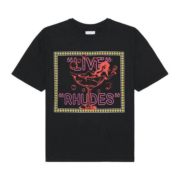 Rhude Live Rhudes T-Shirt Vintage Black