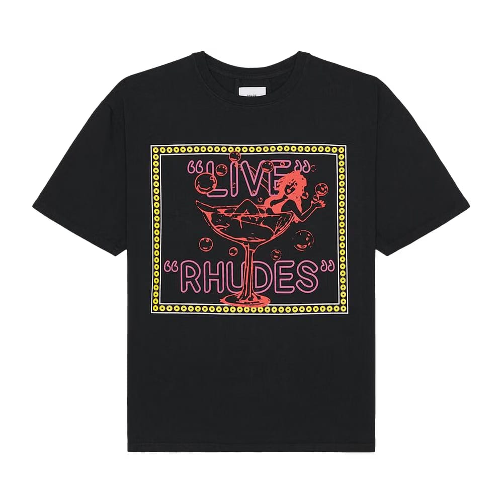 Rhude Live Rhudes T-Shirt Vintage Black