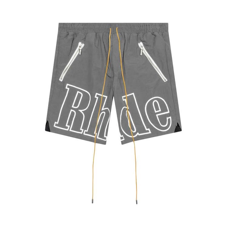 Rhude Logo Shorts Grey