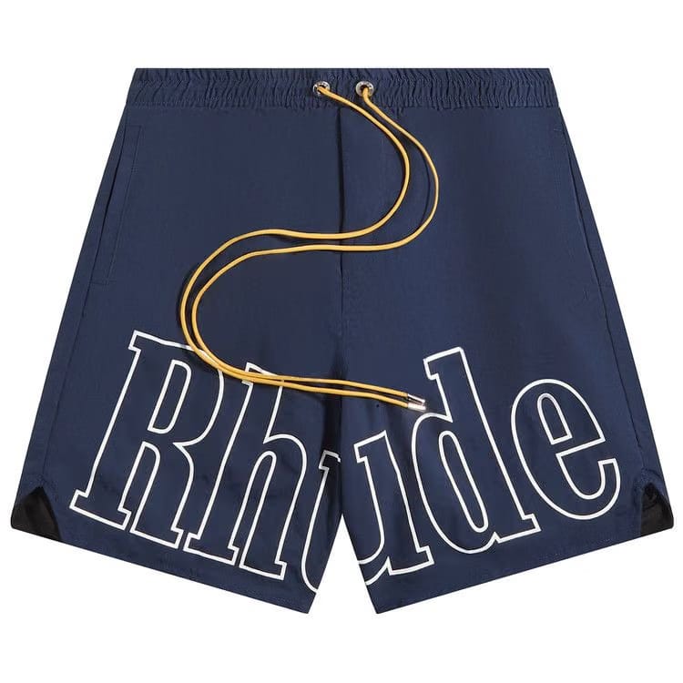 Rhude Logo Shorts Navy