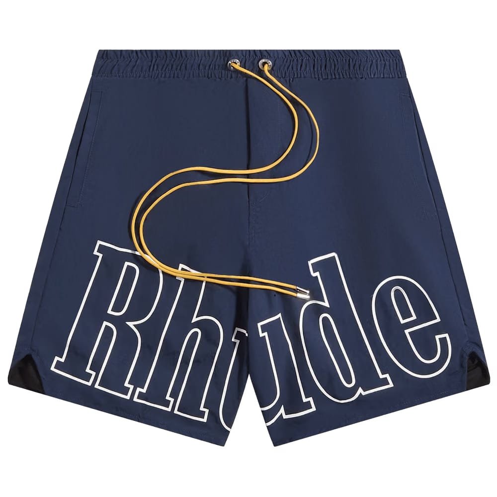 Rhude Logo Shorts Navy