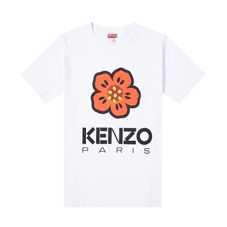 Kenzo Boke Flower Print T-Shirt White
