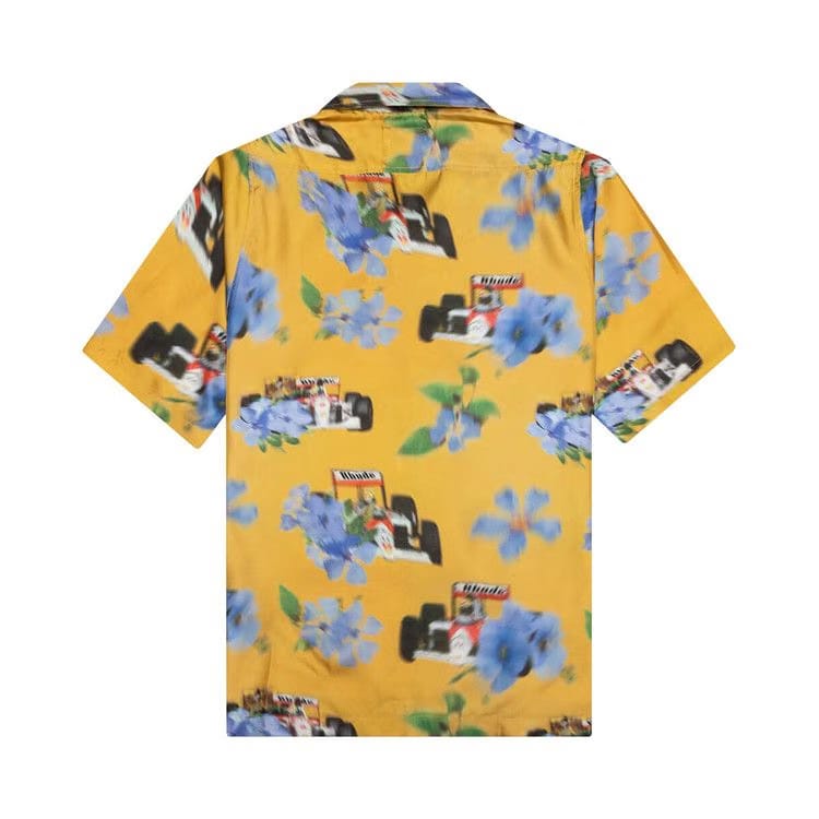 Rhude Loix Silk Shirt Yellow/Multicolor
