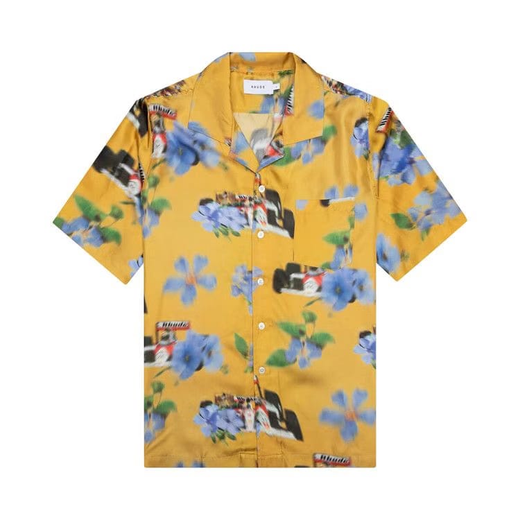 Rhude Loix Silk Shirt Yellow/Multicolor