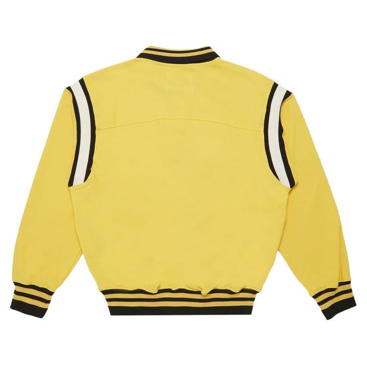 Rhude Long-Sleeve Warm Up Polo Yellow/Black/Cream