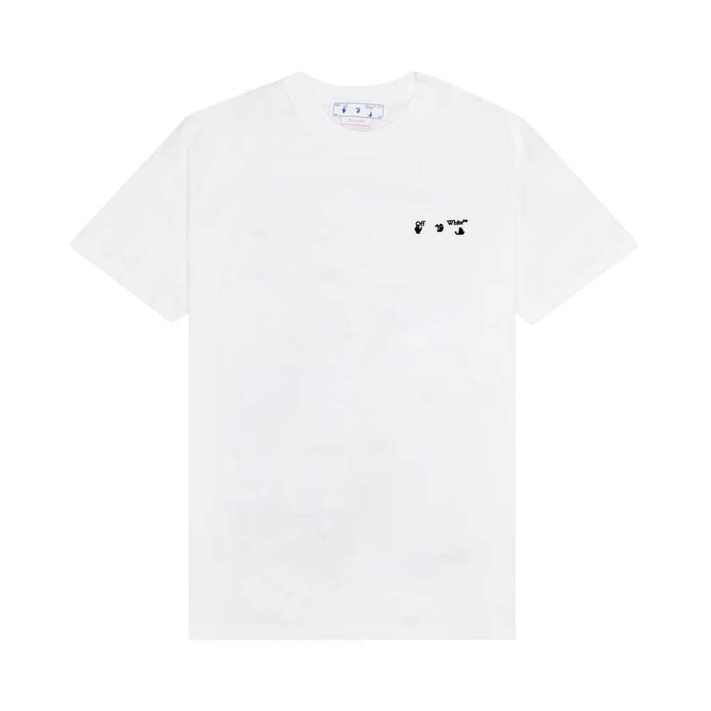 Off-White Logo Slim Shorts-Sleeve T-Shirt White/Black