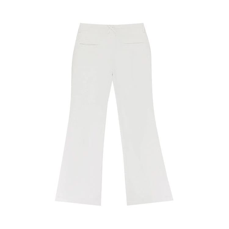 Rhude Low Waisted Trousers White