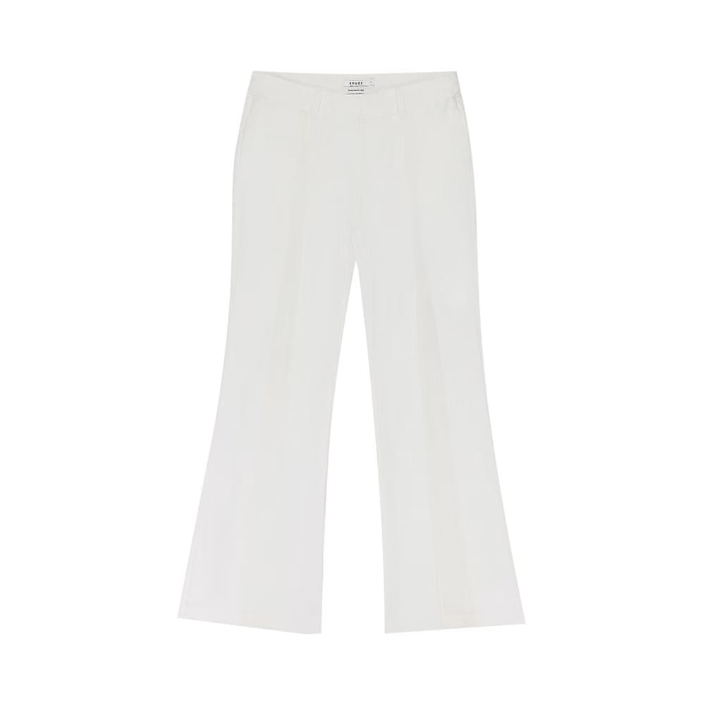 Rhude Low Waisted Trousers White