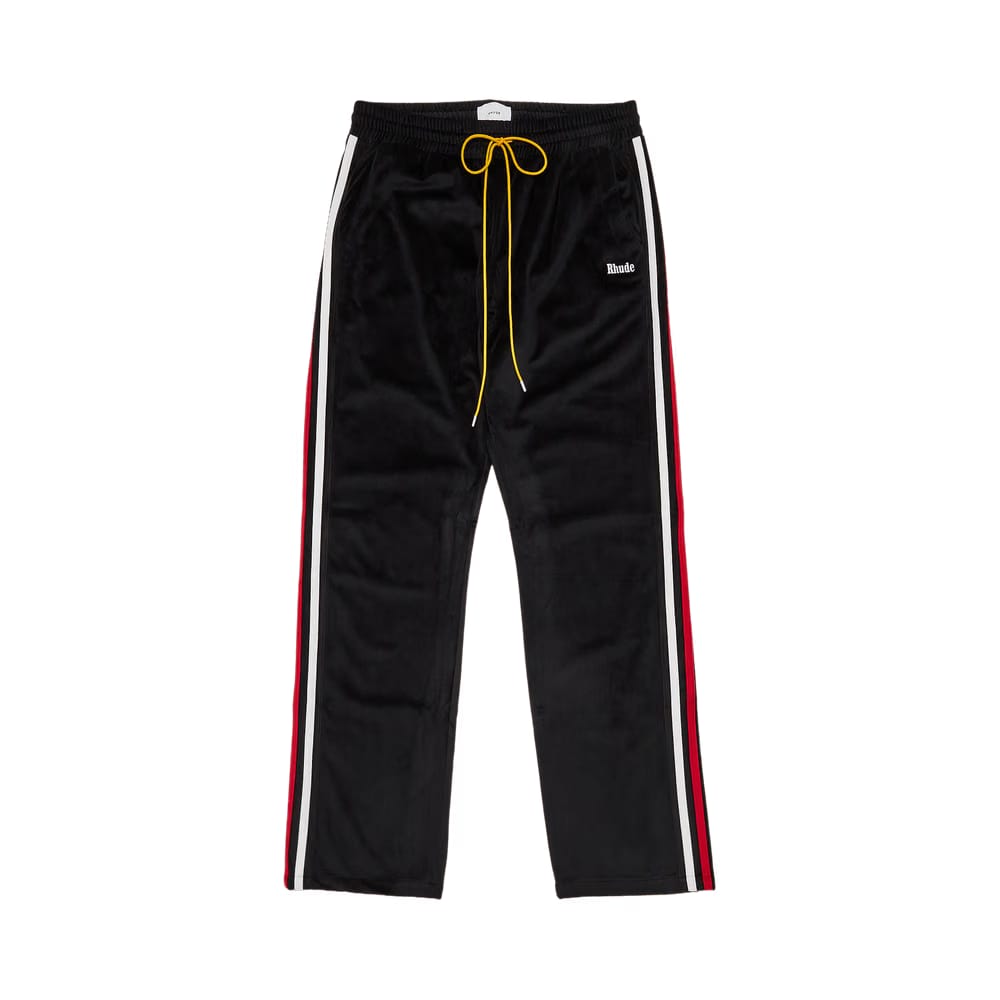 Rhude Mancino Velour Track Pant Black