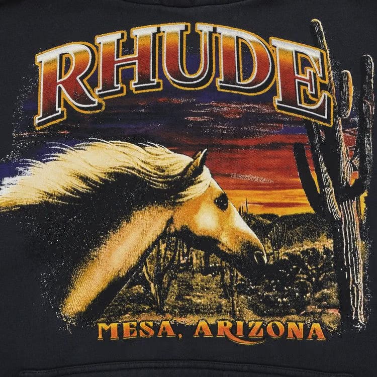 Rhude Mesa Stallion Hoodie Black