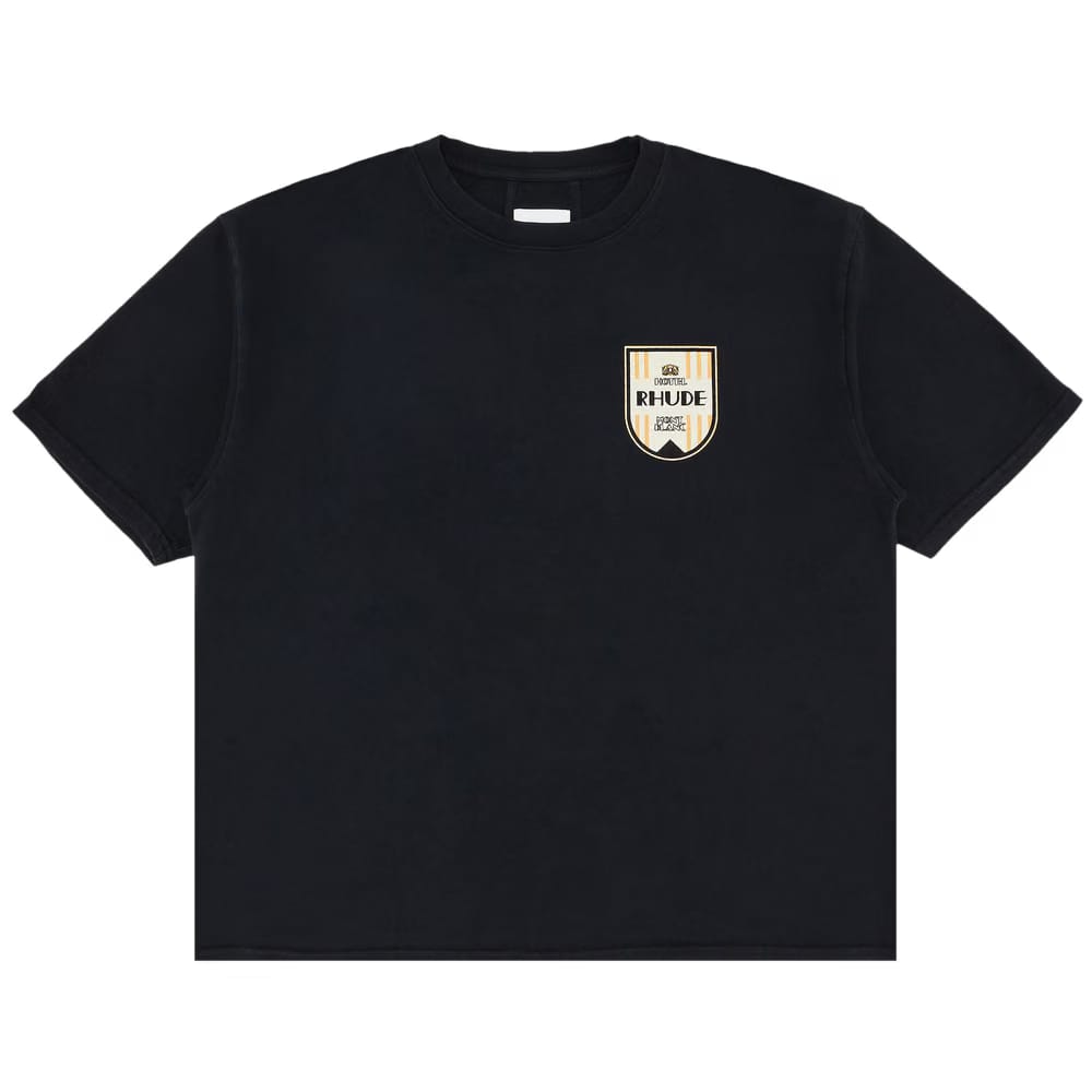 Rhude Mont Blanc Hotel T-Shirt Vintage Black