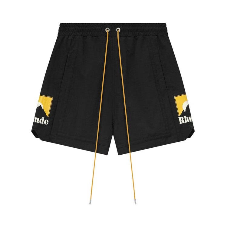 Rhude Moonlight Logo Shorts Black