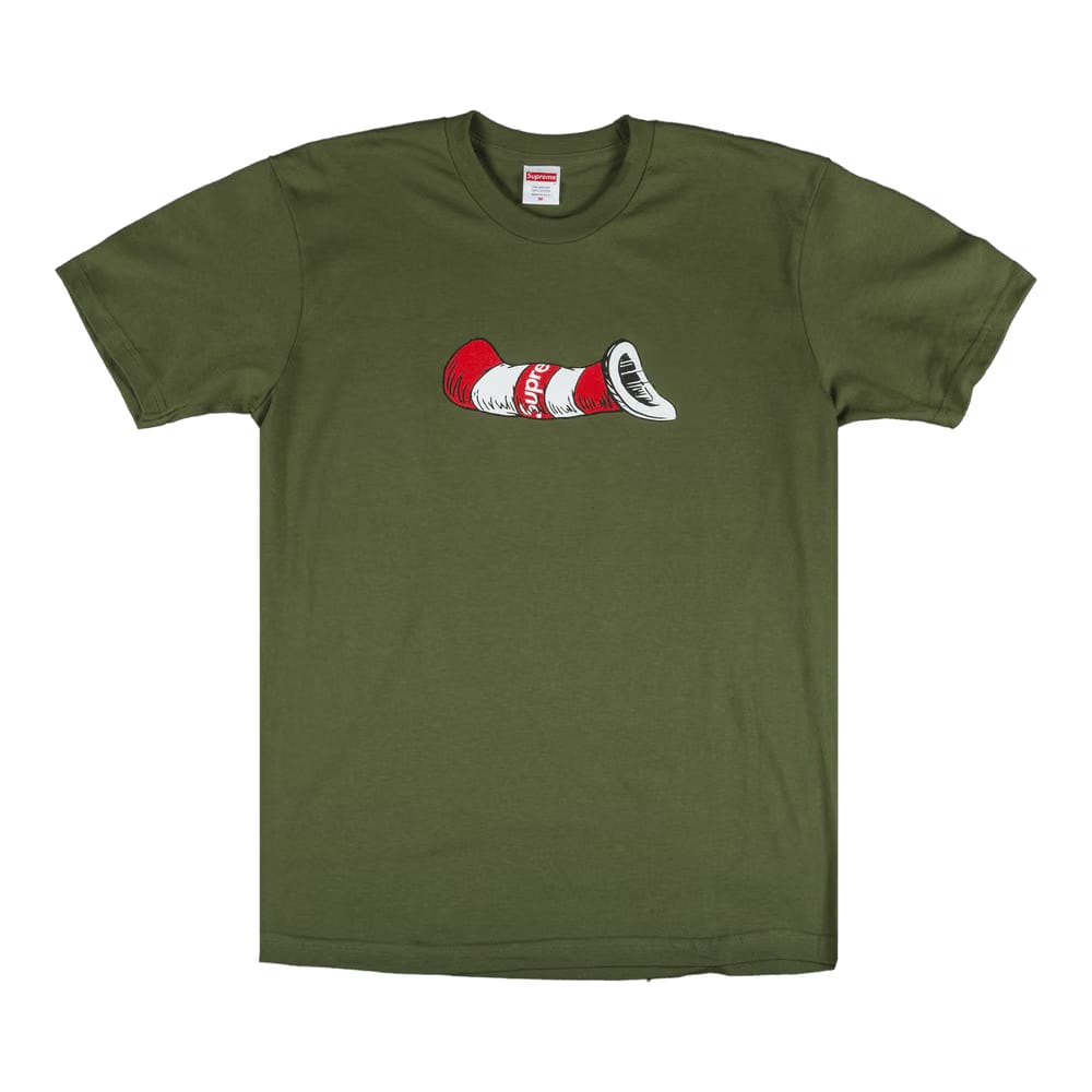 Supreme Cat In The Hat T-Shirt Olive