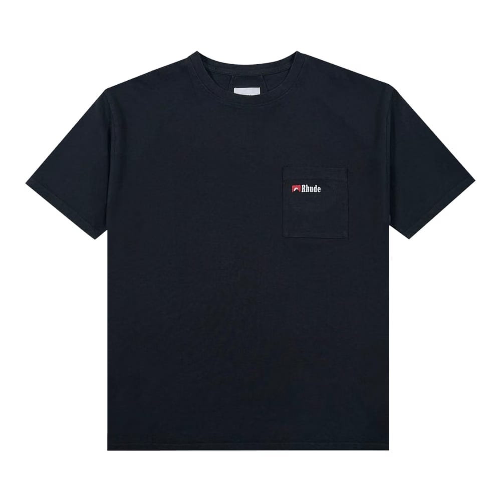 Rhude Moonlight Wolf Pocket T-Shirt Vintage Black