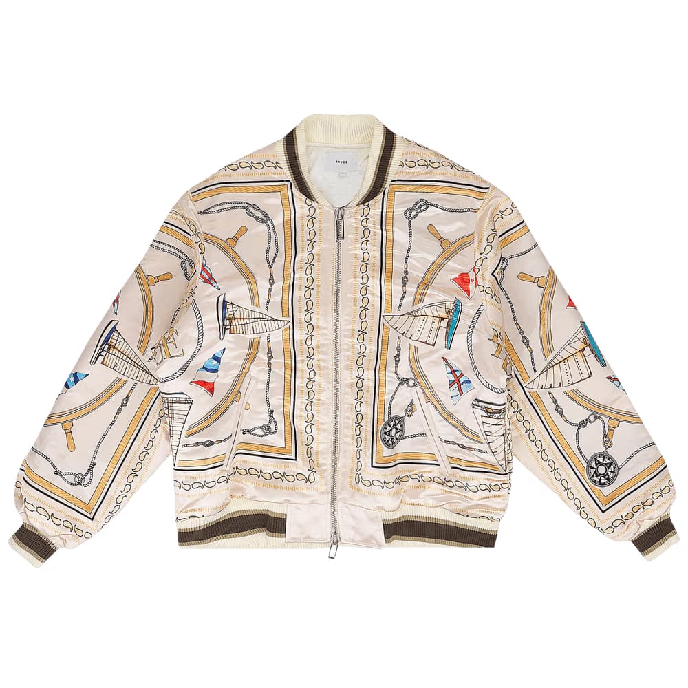 Rhude Nautica Satin Bomber Multicolor