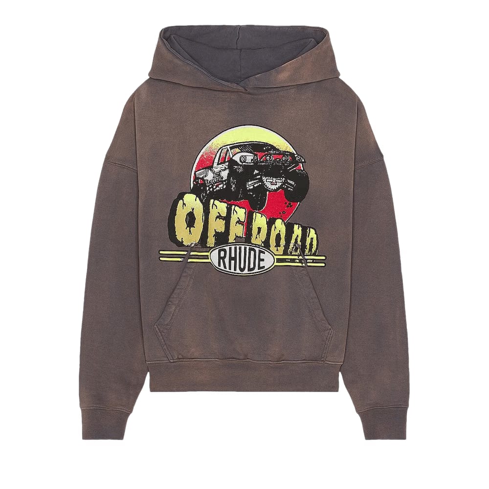 Rhude Off Road Hoodie Vintage Grey