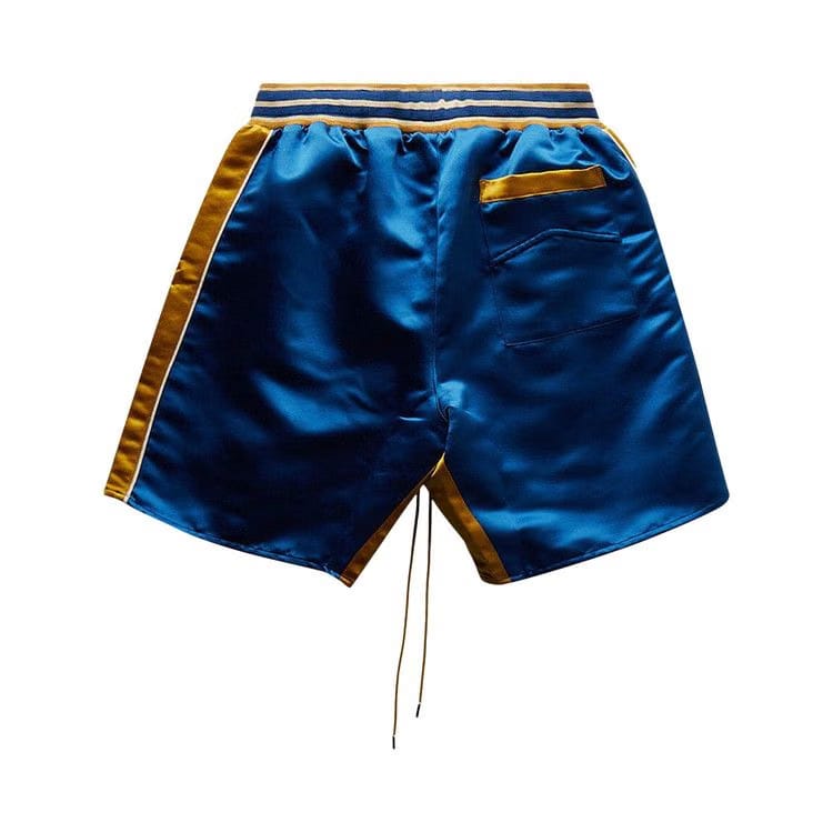 Rhude Palm Eagles Souvenier Shorts Navy/Mustard Yellow