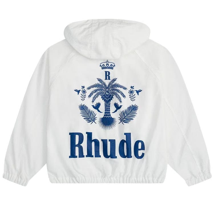 Rhude Palm Track Jacket White