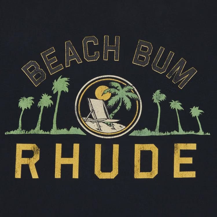 Rhude Palmera T-Shirt Vintage Black