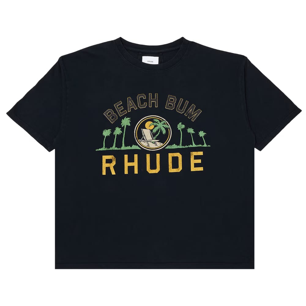 Rhude Palmera T-Shirt Vintage Black