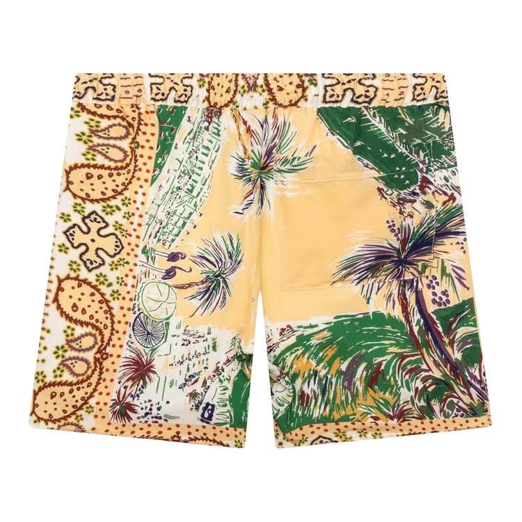 Rhude Palmina Silk Shorts Multicolor