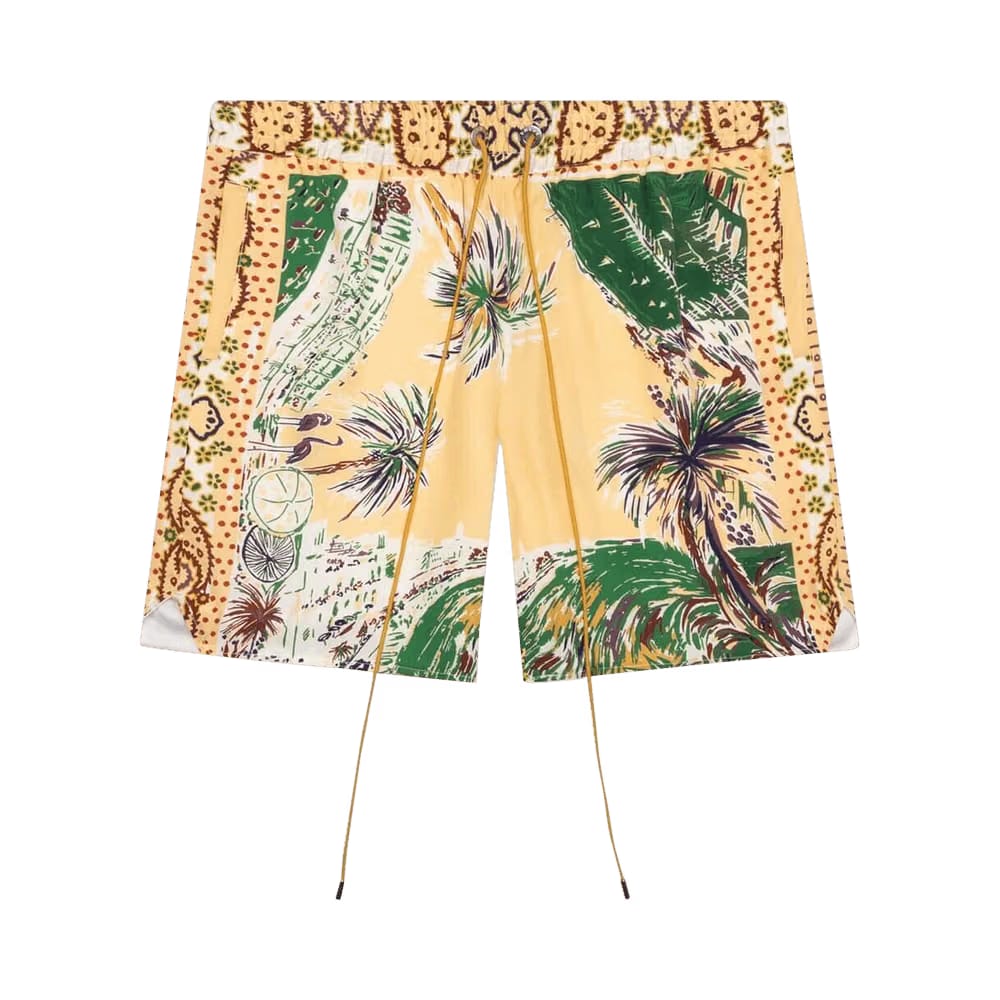 Rhude Palmina Silk Shorts Multicolor