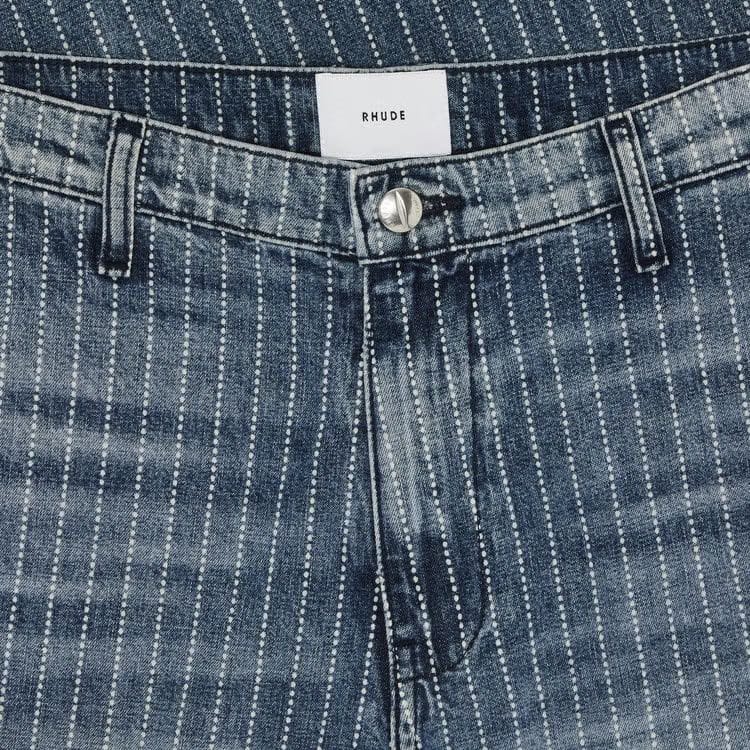 Rhude Pinstripe Jeans Indigo