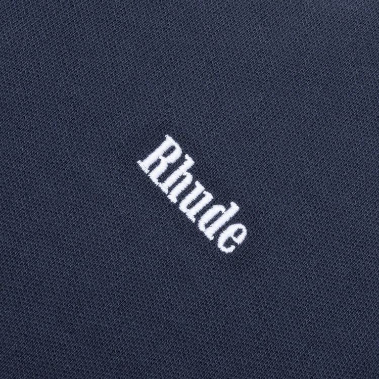 Rhude Pique Polo Dark Navy/White