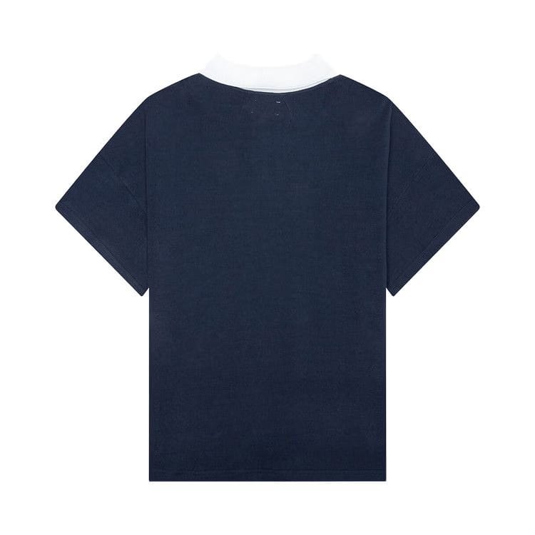 Rhude Pique Polo Dark Navy/White
