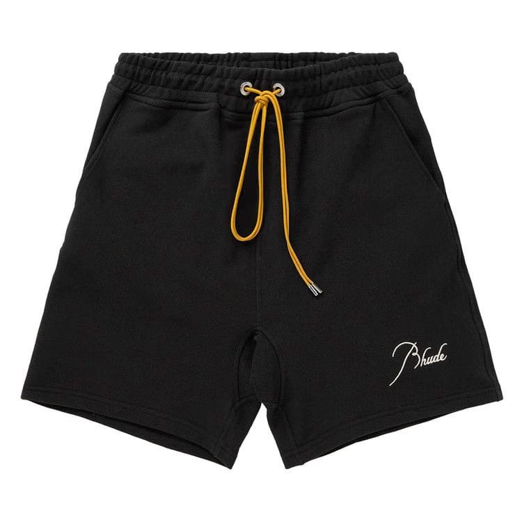 Rhude Pique Shorts Black