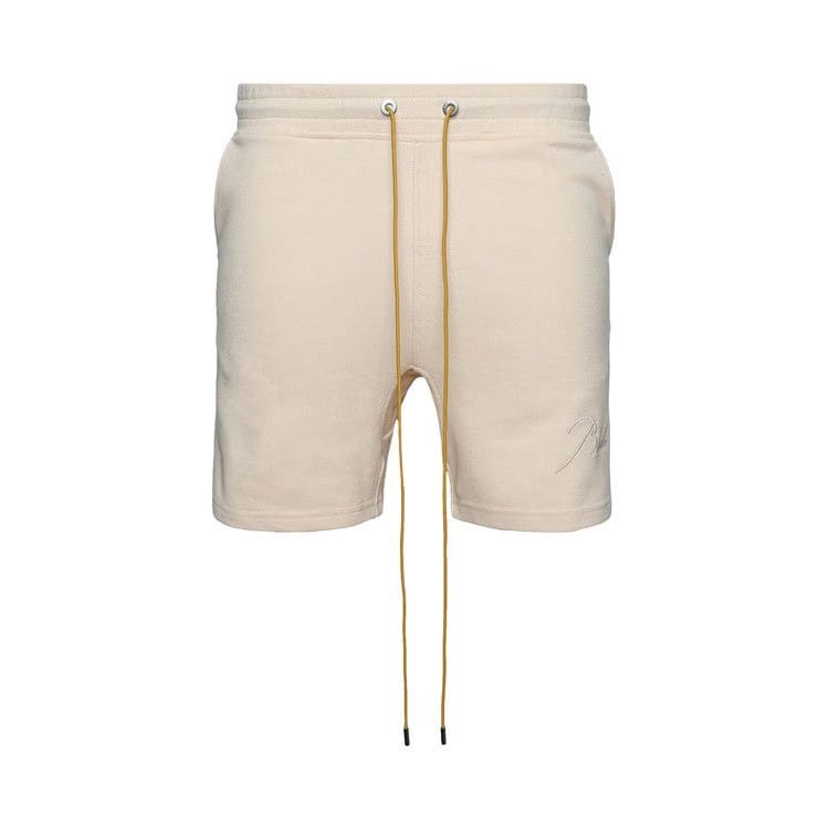 Rhude Pique Shorts Cream