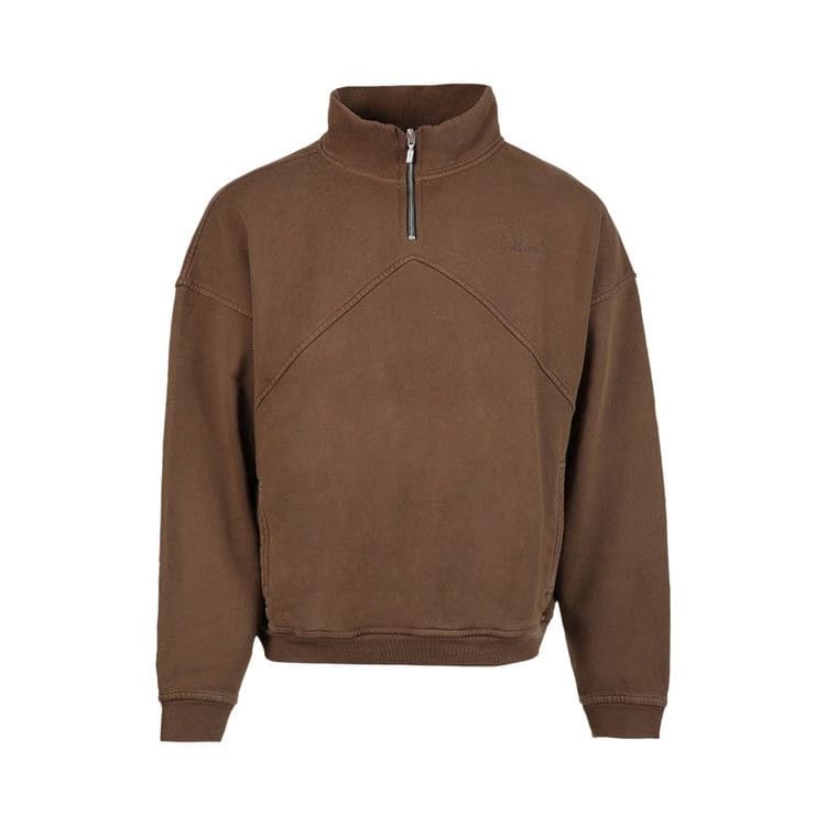 Rhude Quarter Zip Brown