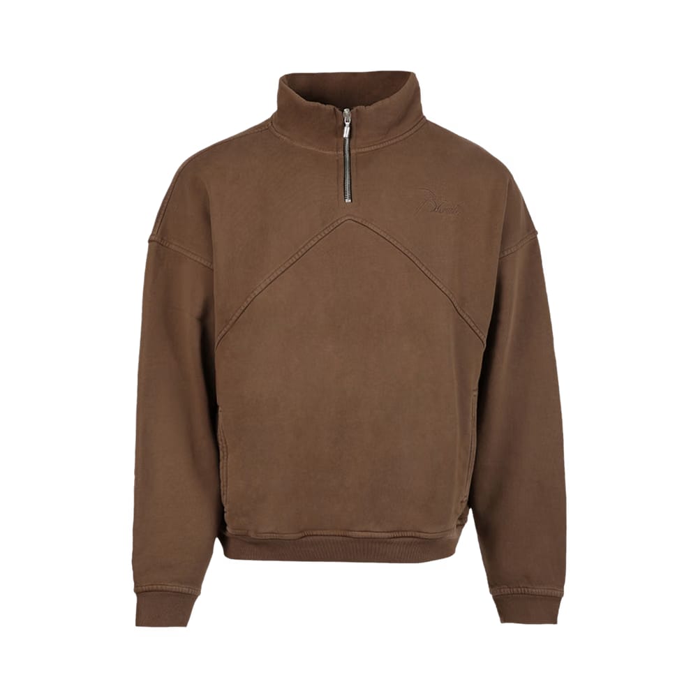 Rhude Quarter Zip Brown