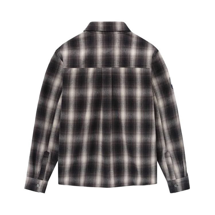 Rhude Racing Logo Printed Checked Shirt Black/Grey