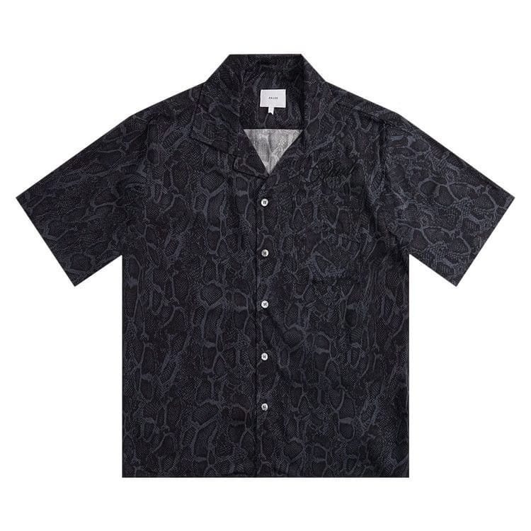 Rhude Rayon Snake Shirt Black