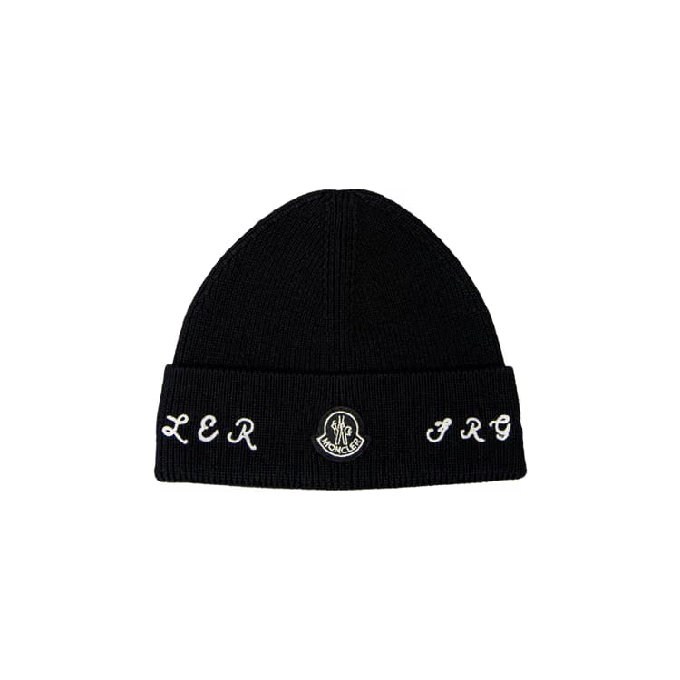 Moncler Genius x Frgmnt Hiroshi Fujiwara Logo Band Beanie Black