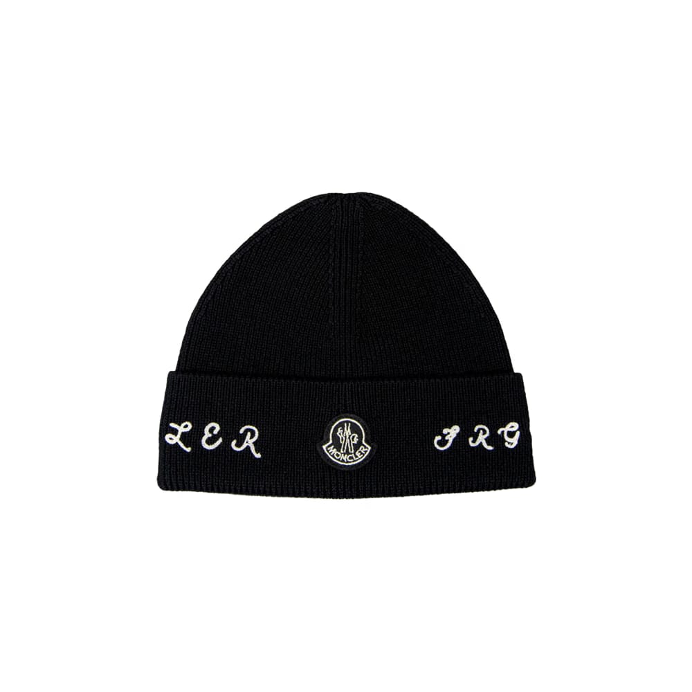 Moncler Genius x Frgmnt Hiroshi Fujiwara Logo Band Beanie Black
