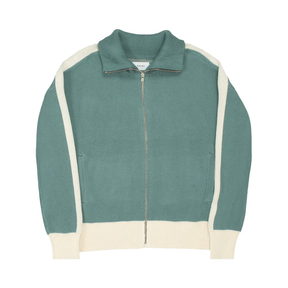 Rhude RB Knit Track Jacket Ivory/Sage