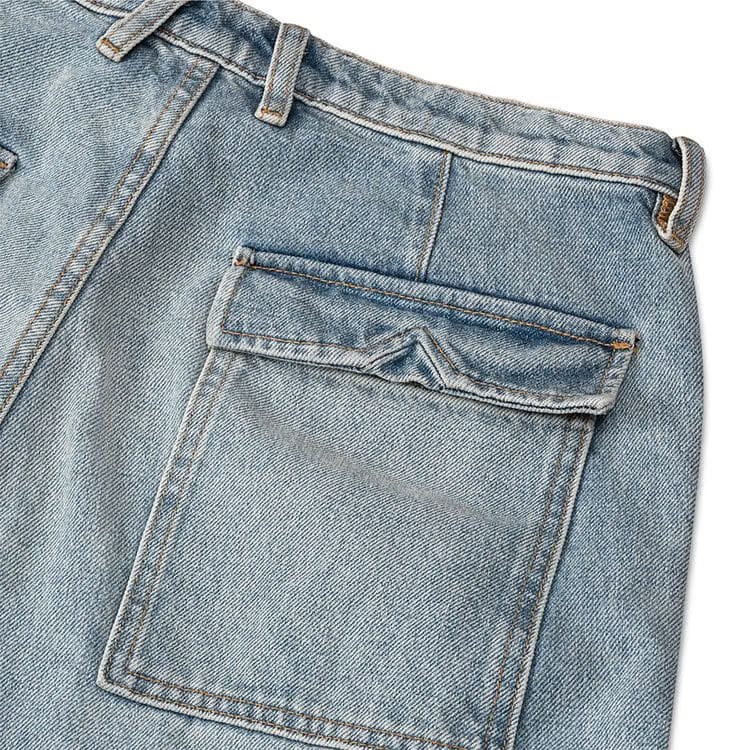 Rhude Reza Denim Double Knee Pant Indigo