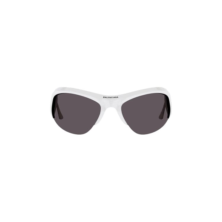 Balenciaga Cat Eye Sunglasses White/Silver/Grey