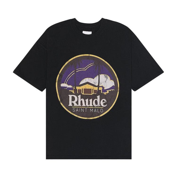Rhude Saint Malo T-Shirt Vintage Black